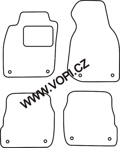 Textil-Autoteppiche Audi A6 2001 - 2004 Carfit (211)